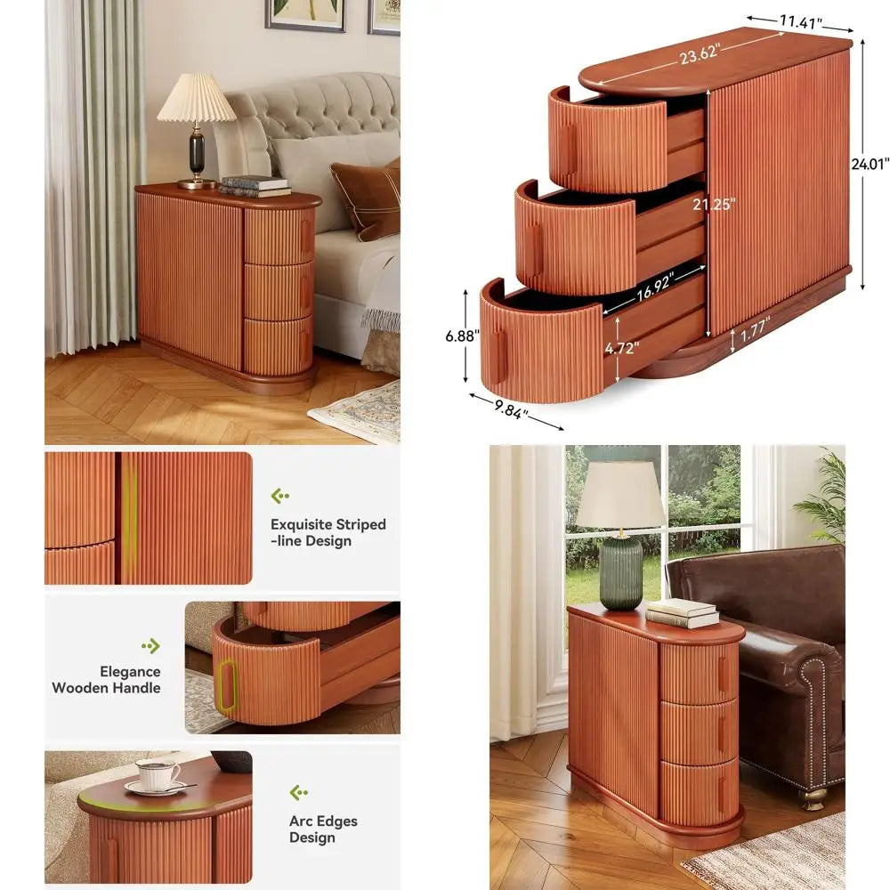The Belmont Walnut Side Table