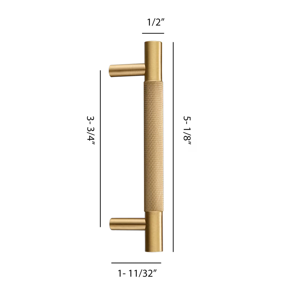 Modern Solid Brass Cabinet Pulls: Bar Handle, Furniture Hardware
