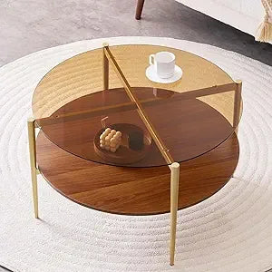 The Astoria Amber Glass Coffee Table | Woodies ON Woodlawn