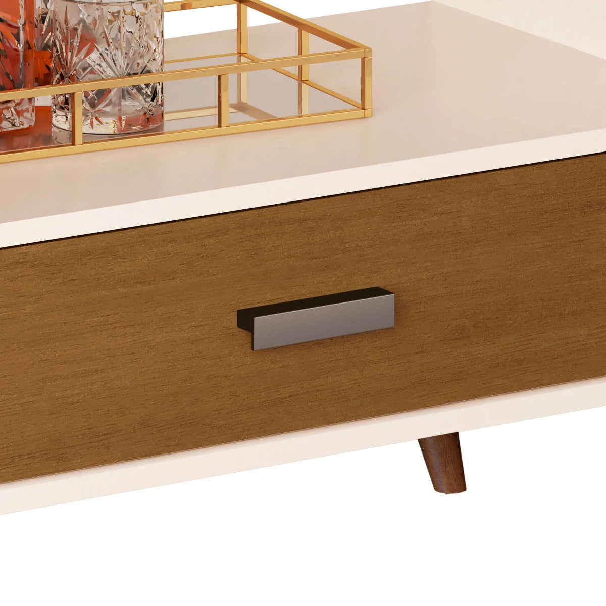 Boahaus Ashbourne Bar Cabinet with Wine Rack & Storage | Modern Design