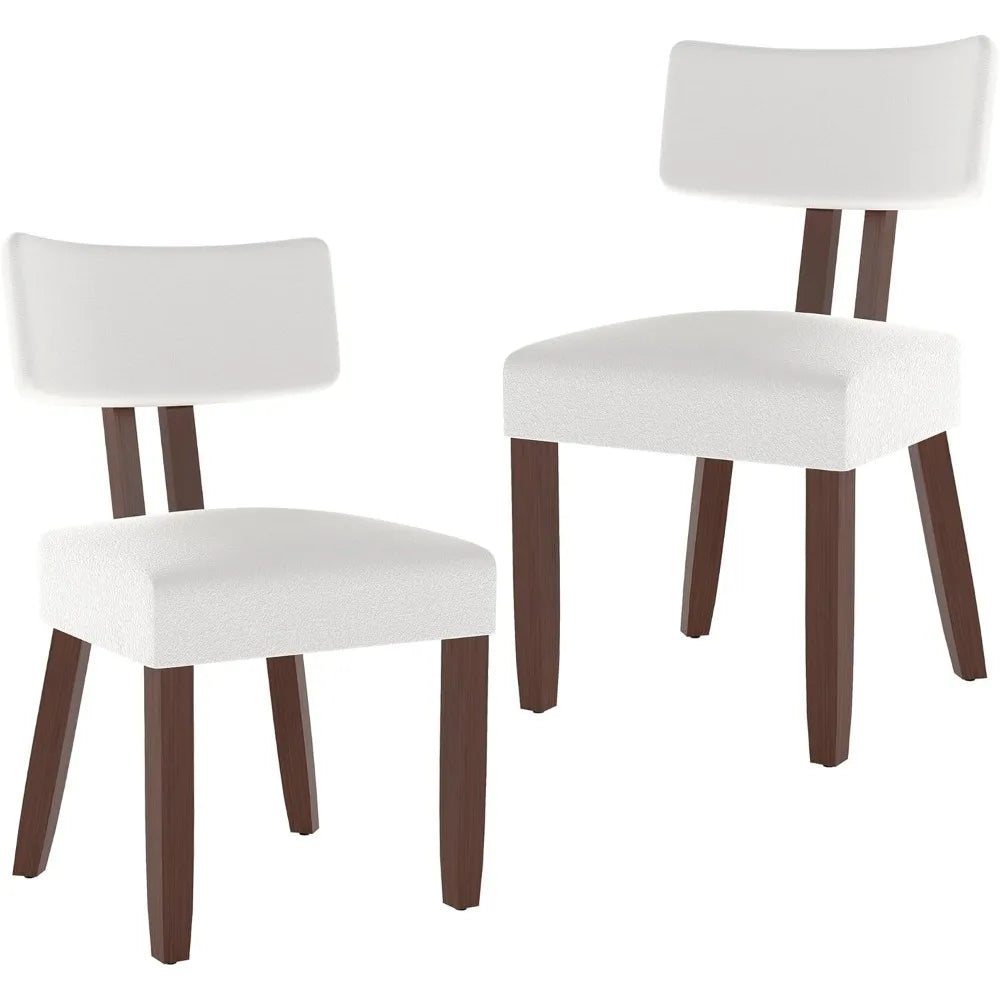 Fontaine Collection | Curved Atomic-Era Upholstered Dining Chair Set - showcasing full sculptural form and curated finish in a Mid-Century Modern dining room setting.