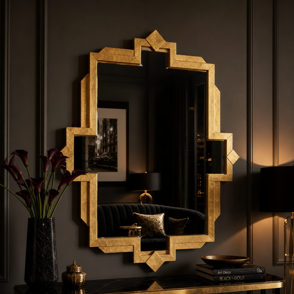 The Astoria Burnished Gold Wall Mirror | Woodies ON Woodlawn