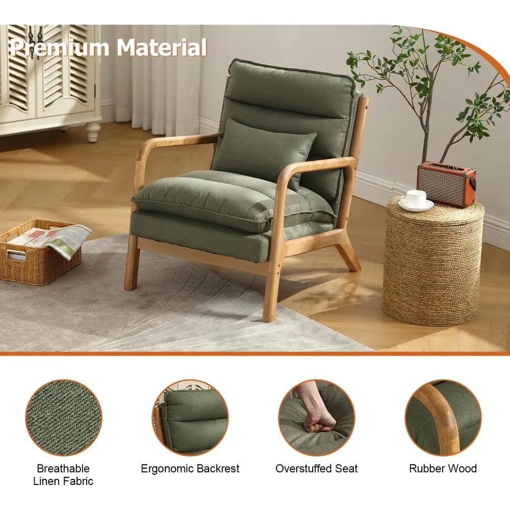 Belmont Collection | Tapered-Leg Walnut & Brass - revealing tonal warmth and surface patina under ambient light in a Mid-Century Modern living room setting.