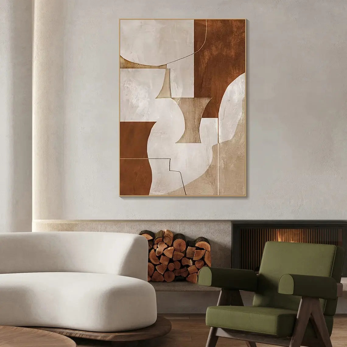 The Belmont Abstract Geometric Canvas