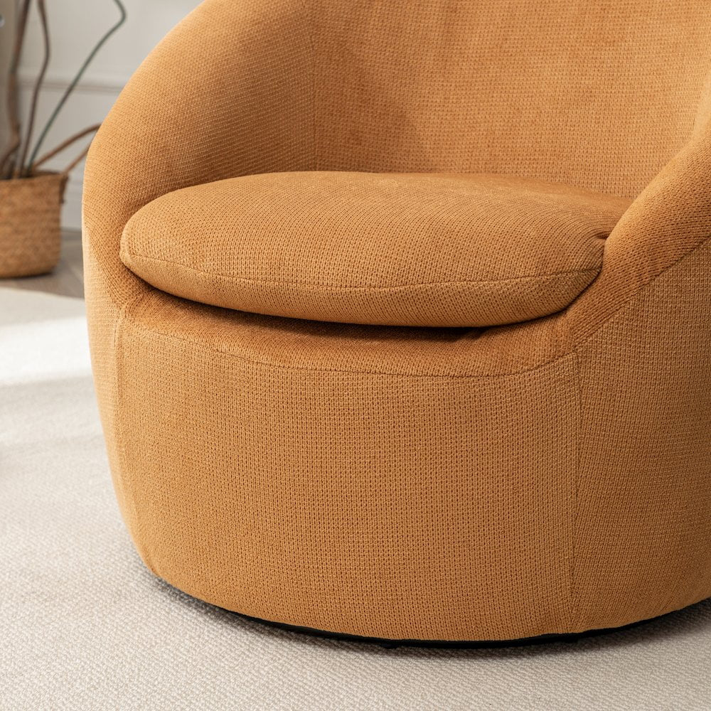 Winnie Modern Barrel Chair, 360° Swivel