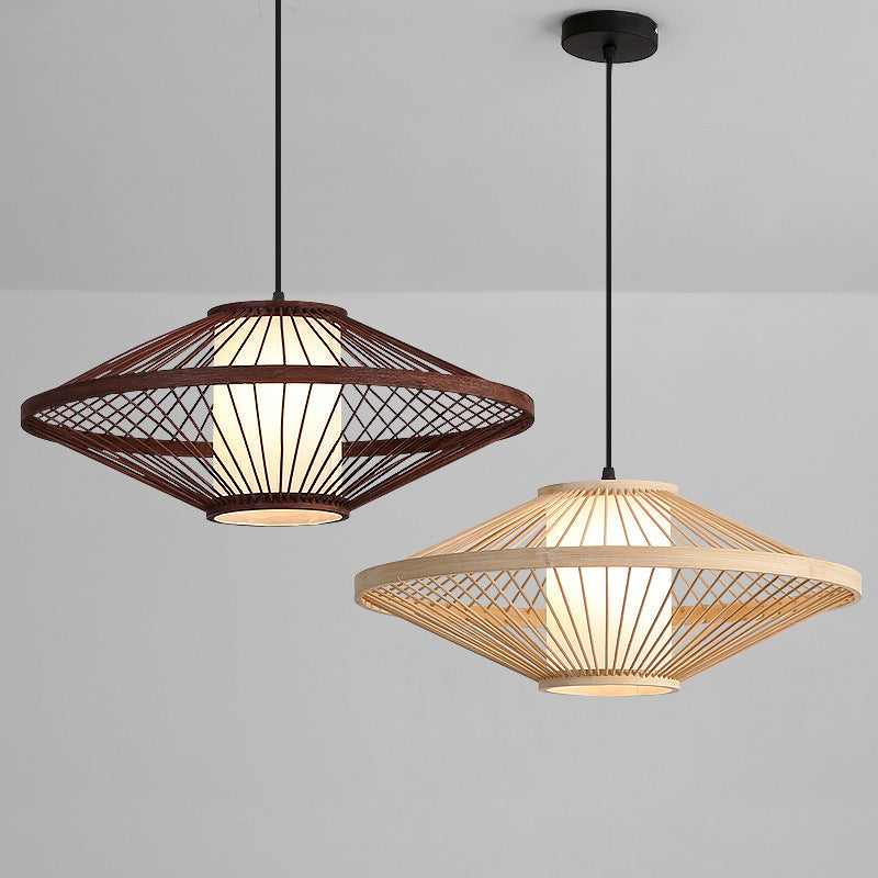 The Havana Woven Rattan Chandelier