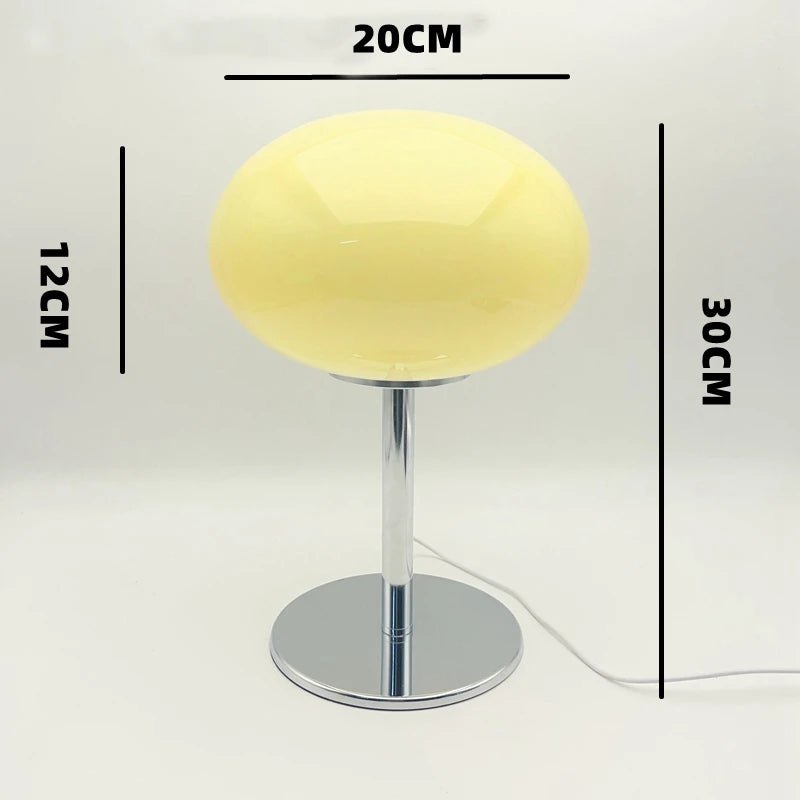 Fontaine Collection | Sculptural Atomic-Era Ceramic Table Lamp - showcasing full sculptural form and curated finish in a Mid-Century Modern living room setting.