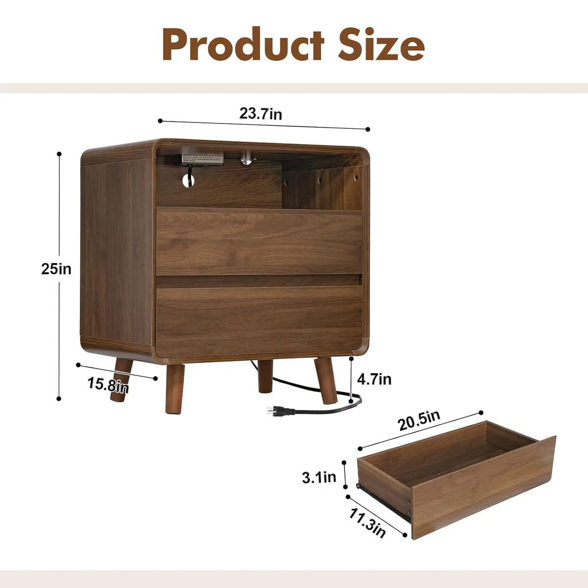 The Astoria Bentwood Nightstand Set | Woodies ON Woodlawn