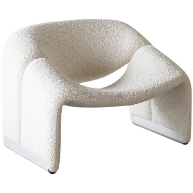 Ellington Collection | Sculptural Velvet-Cushioned Velvet Lounge Chair - featuring close-up joinery and artisanal finish quality in a Mid-Century Modern living room setting.