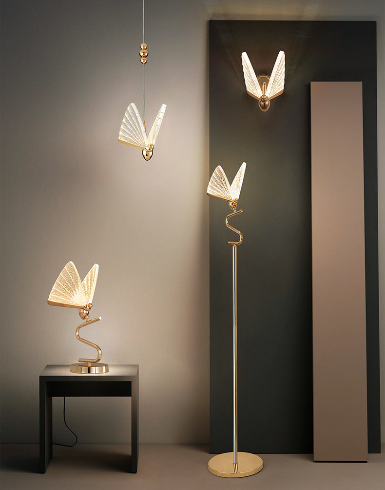 Fontaine Collection | Geometric Brass-Accented Brass & Steel Floor Lamp - showcasing full sculptural form and curated finish in a Mid-Century Modern living room setting.