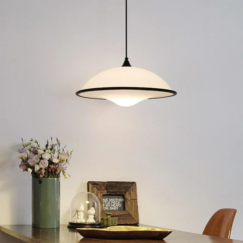 The Astoria Cream Ceramic Pendant