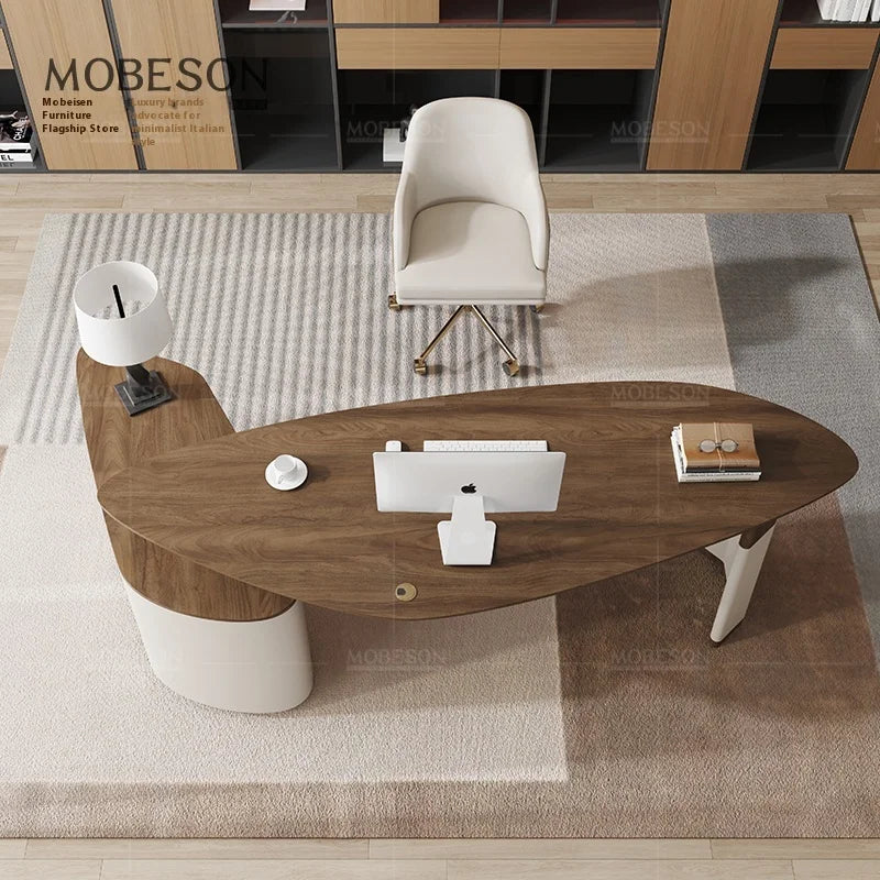 The Belmont Walnut Executive Desk
