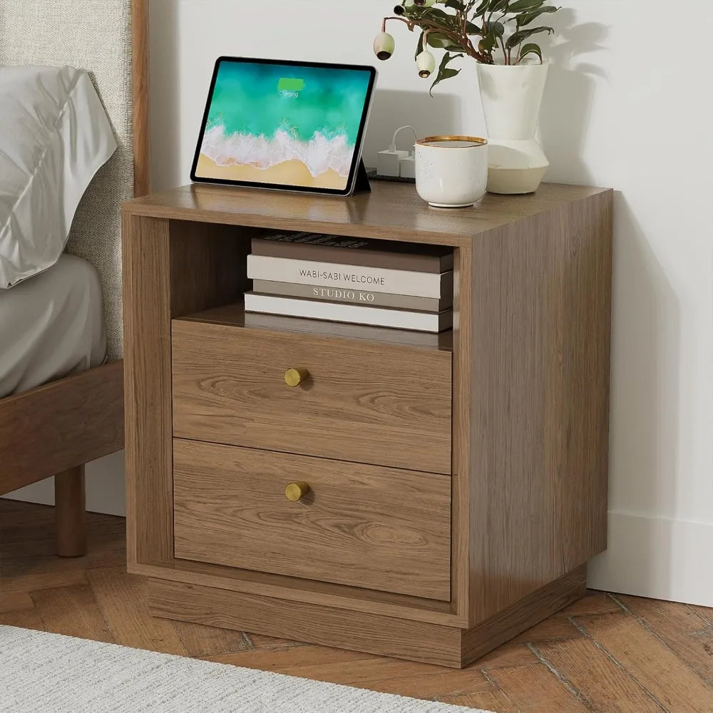 The Belmont Walnut Nightstand