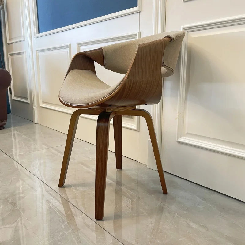 The Meridian Walnut Dining Armchair