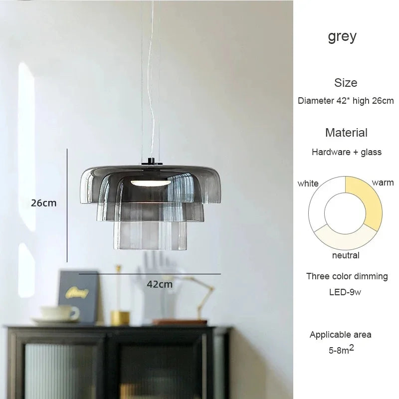 The Belmont Blown Glass Pendant