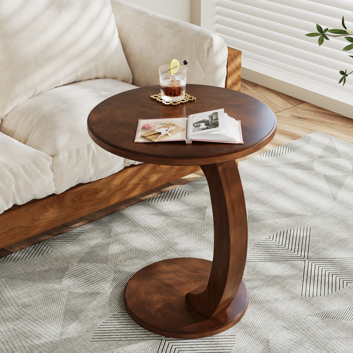 The Astoria Walnut C-Table