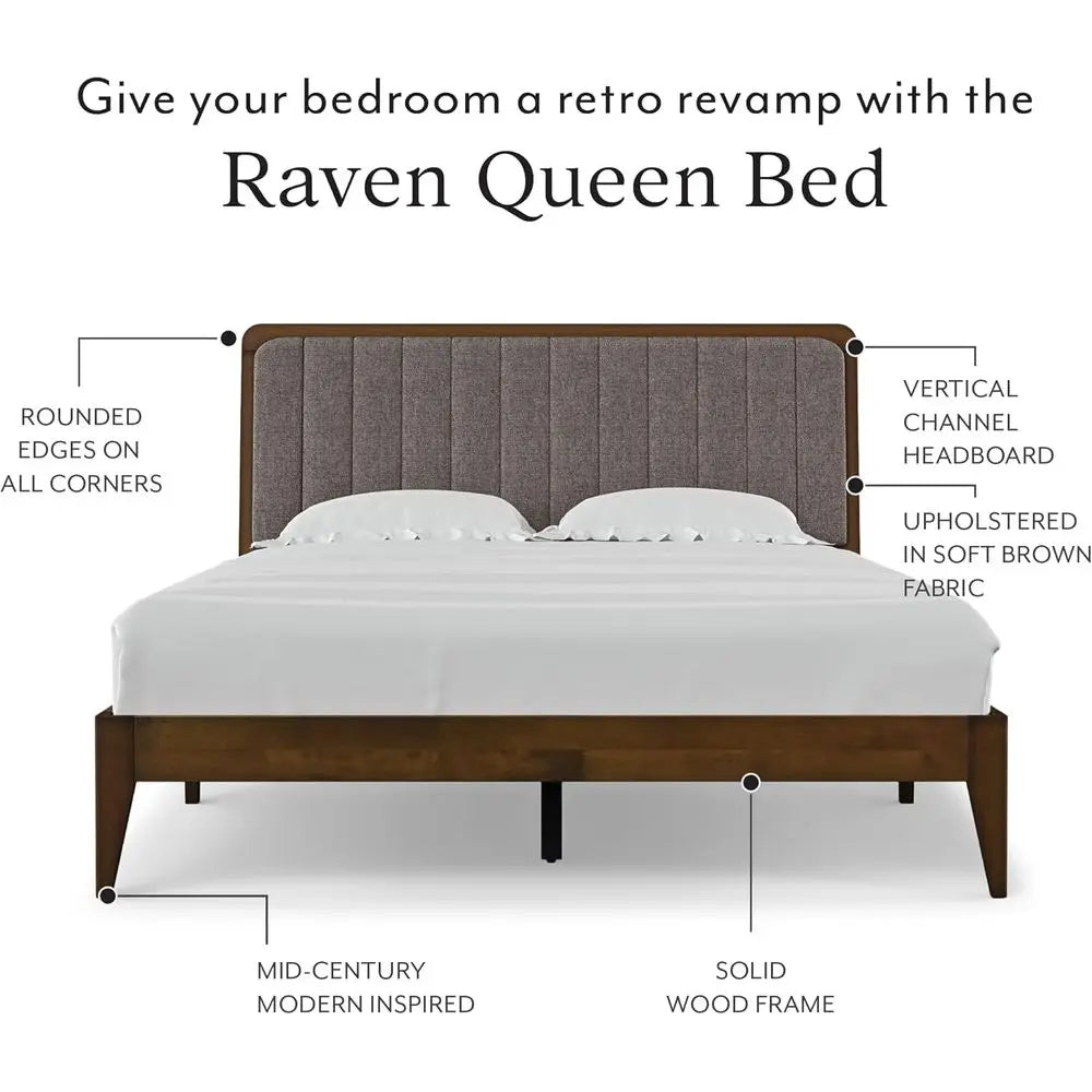 The Dresden Walnut Queen Bed Frame