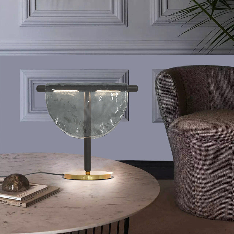 The Meridian Brass & Walnut Floor Lamp