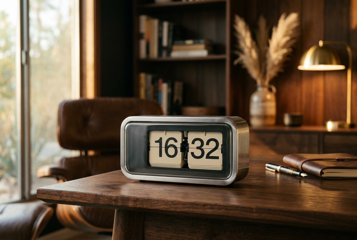 Nordic Retro Mechanical Flip Clock | Dresden Flip