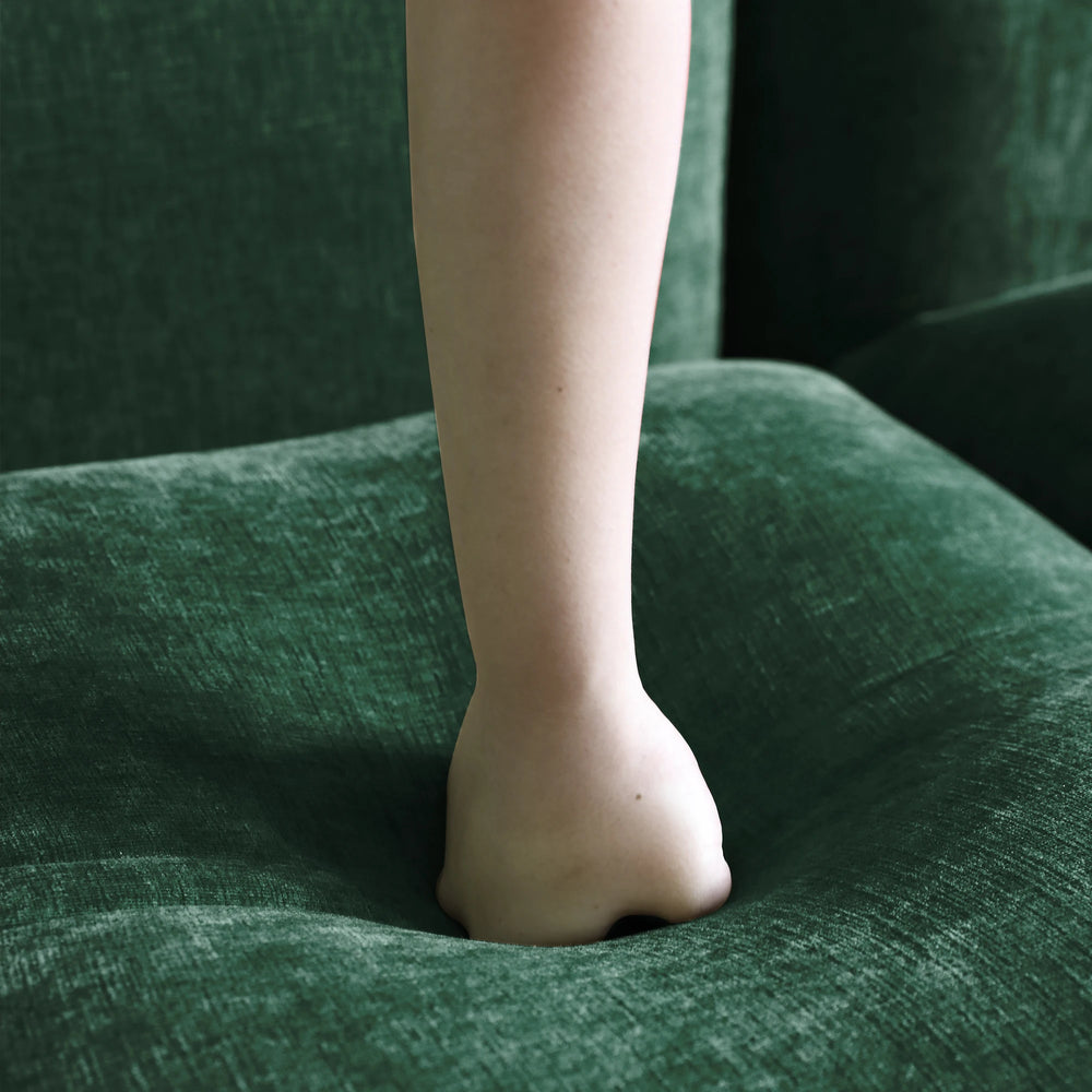 Comfy Chenille Mid-Century Single Accent Chair for Luxurious Small Spaces