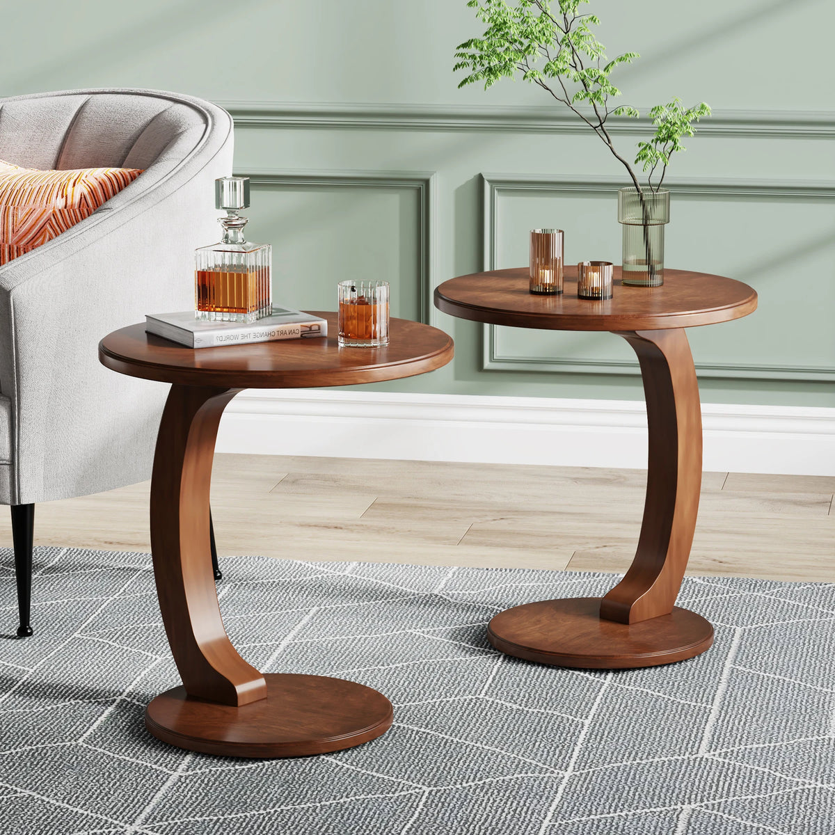 The Astoria Walnut C-Table