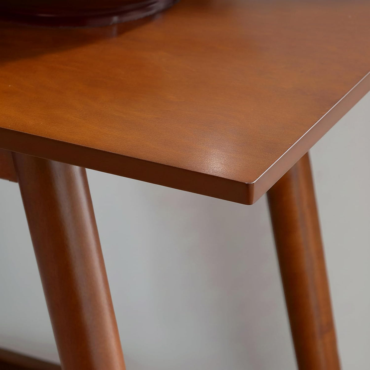 Linon Melissa Mid-Century Modern Walnut Console Table