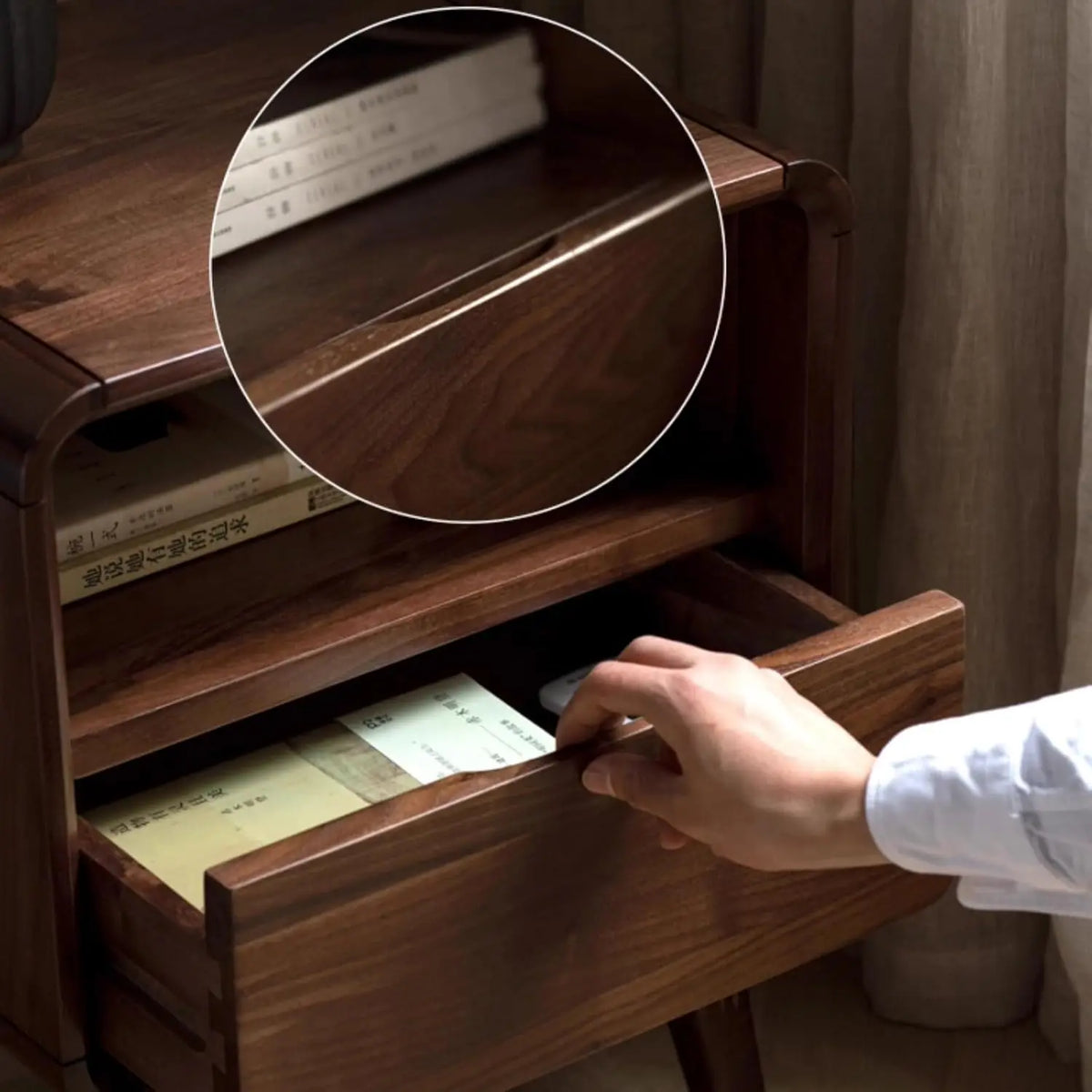 The Belmont Walnut Nightstand