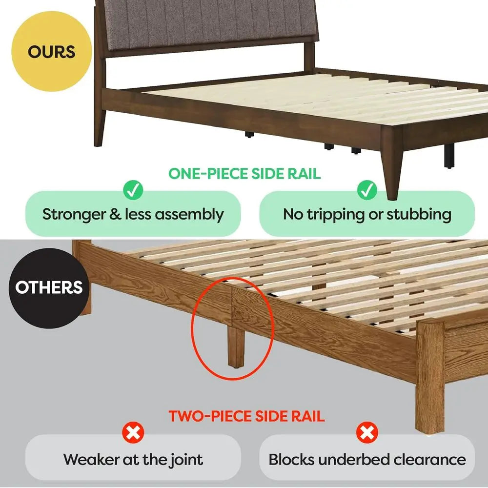 The Dresden Walnut Queen Bed Frame