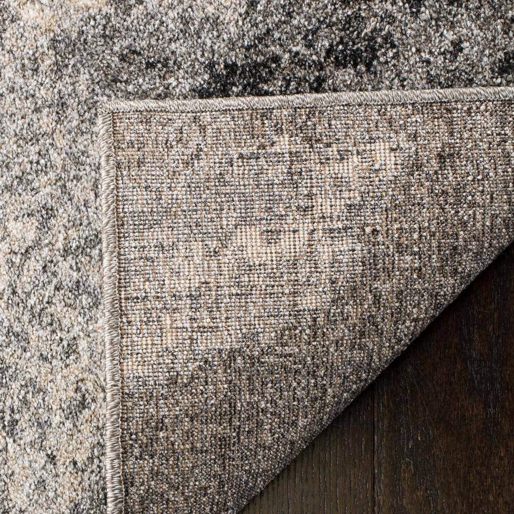 Retro Grey/Ivory 2 Ft. X 7 Ft. Solid Runner Rug