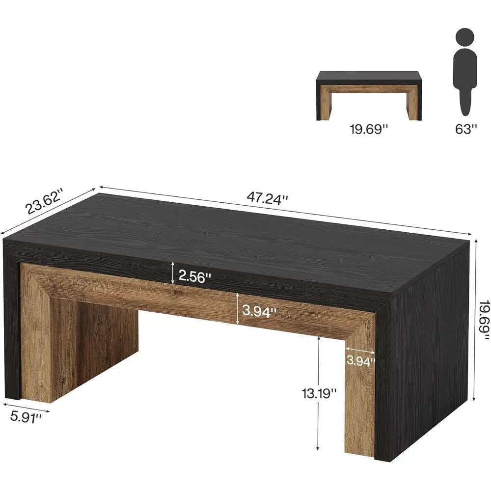 The Valencia Walnut & Ebony Coffee Table