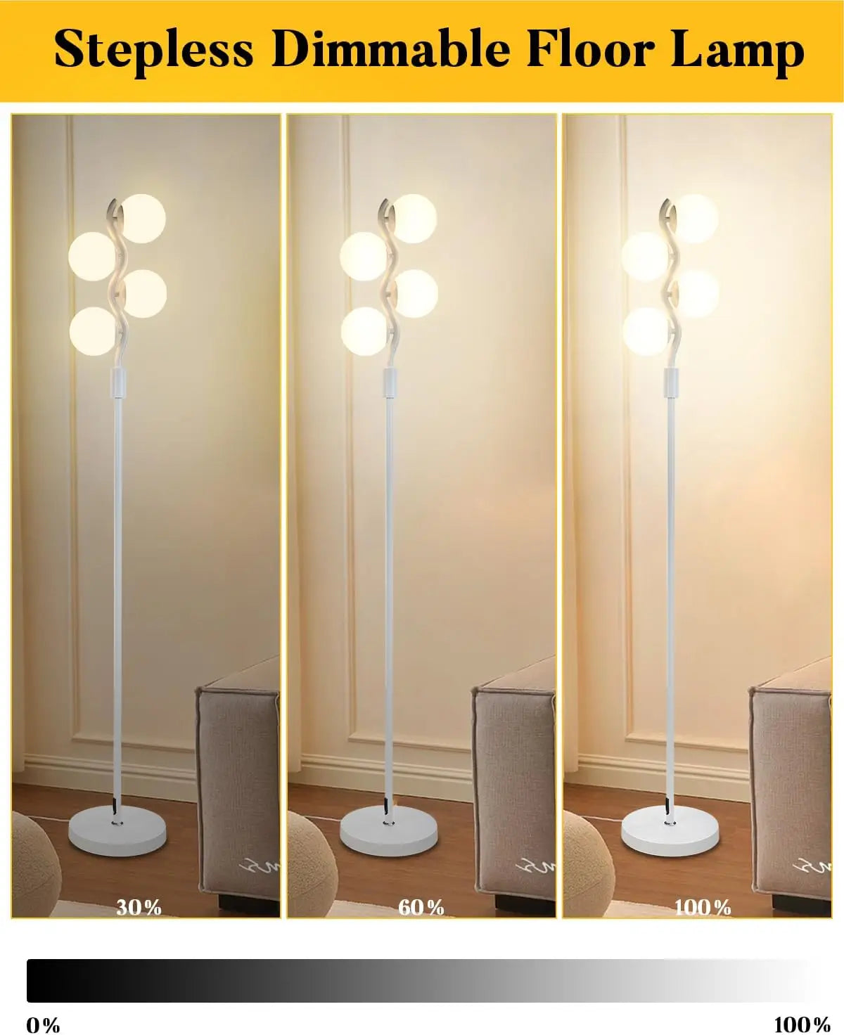 The Astoria Brushed Steel Floor Lamp | Woodies ON Woodlawn