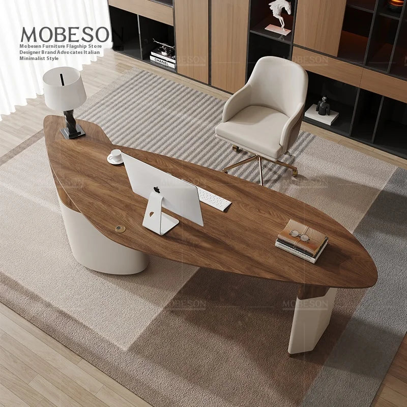 The Belmont Walnut Executive Desk