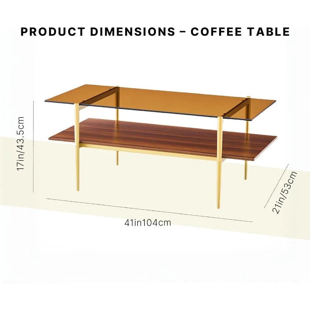 The Astoria Walnut Coffee Table