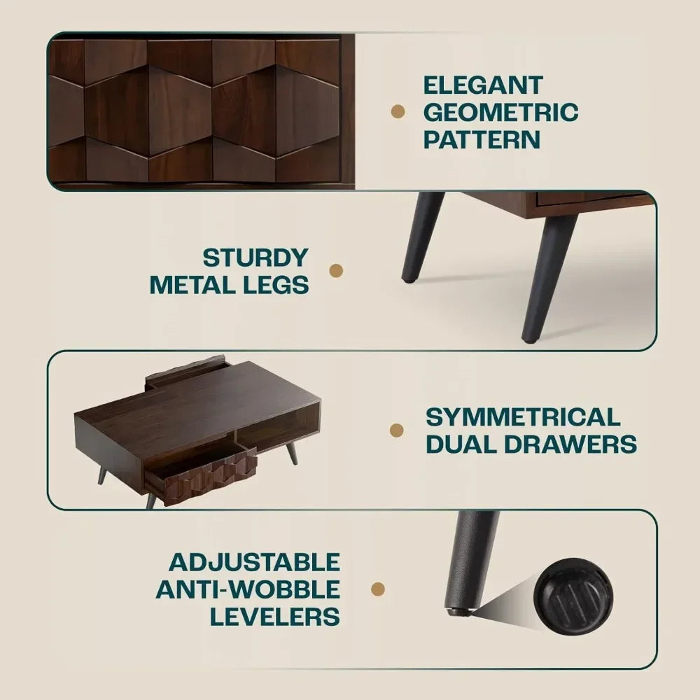 The Ellington Walnut Coffee Table
