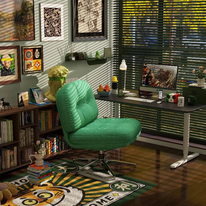 The Meridian Corduroy Swivel Chair