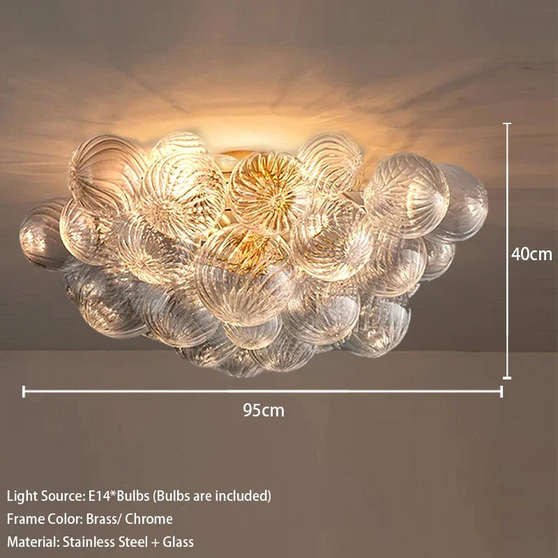 Fontaine Collection | Ribbed Glass-Topped Ribbed Glass Pendant - detail view 13 revealing design nuance in a Mid-Century Modern bedroom setting.