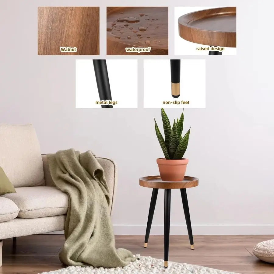 The Fontaine Walnut Plant Stand