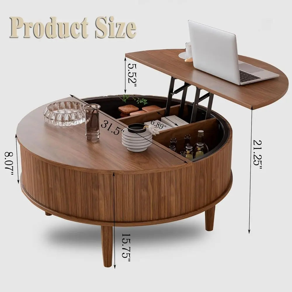 The Dresden Walnut Lift-Top Coffee Table