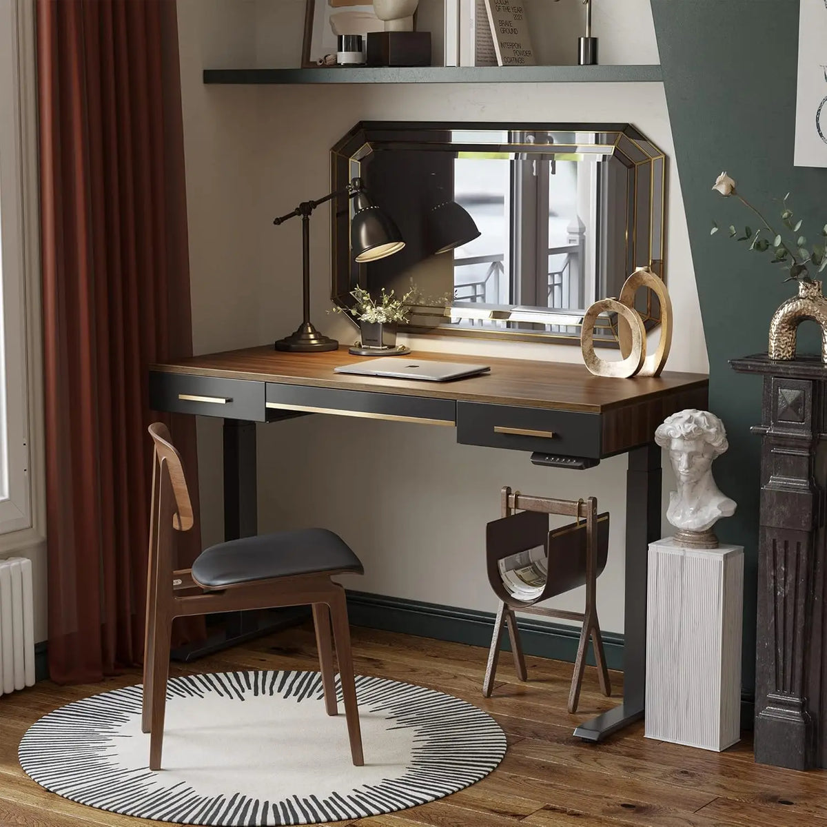 The Astoria Walnut Standing Desk