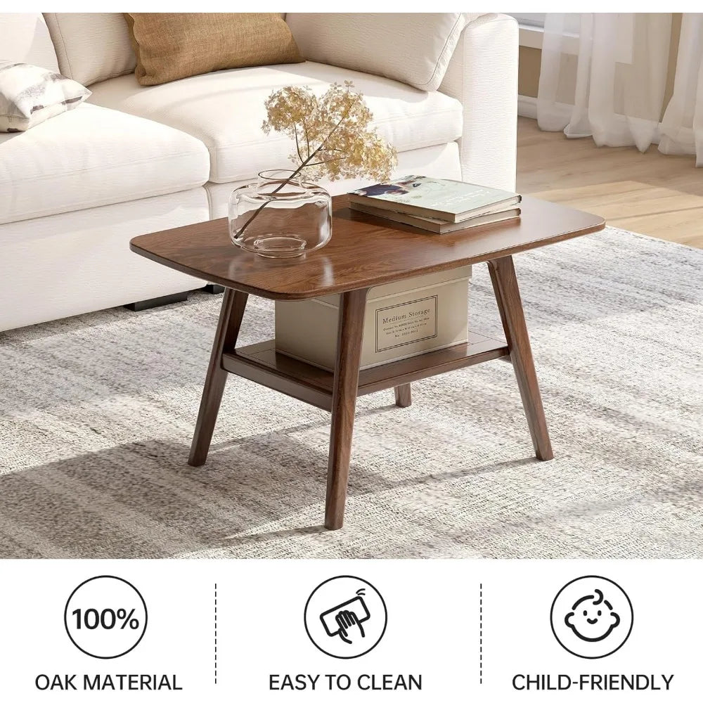 The Belmont Oak & Walnut Coffee Table