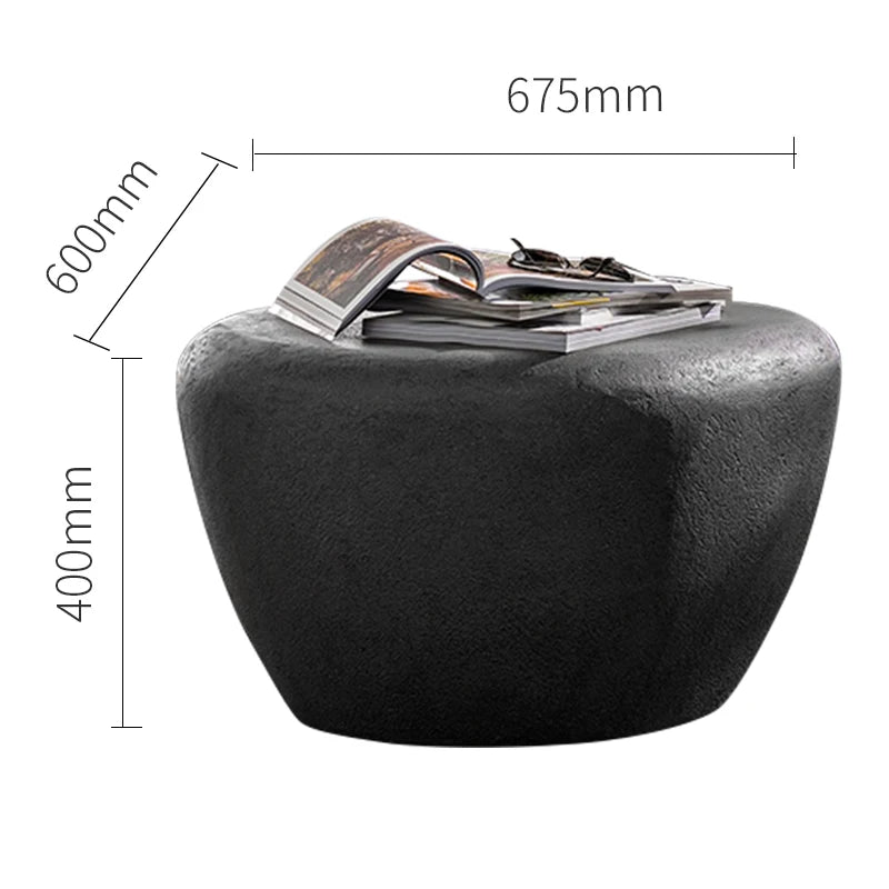 The Fontaine Oval Concrete Coffee Table
