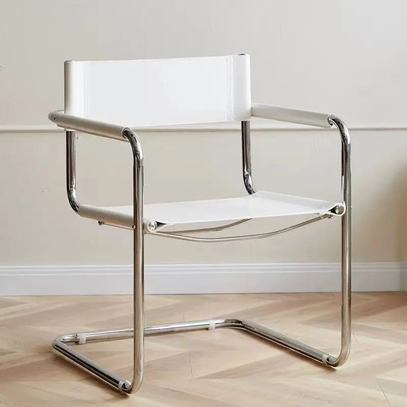 The Fontaine Chrome & Leather Lounge Chair