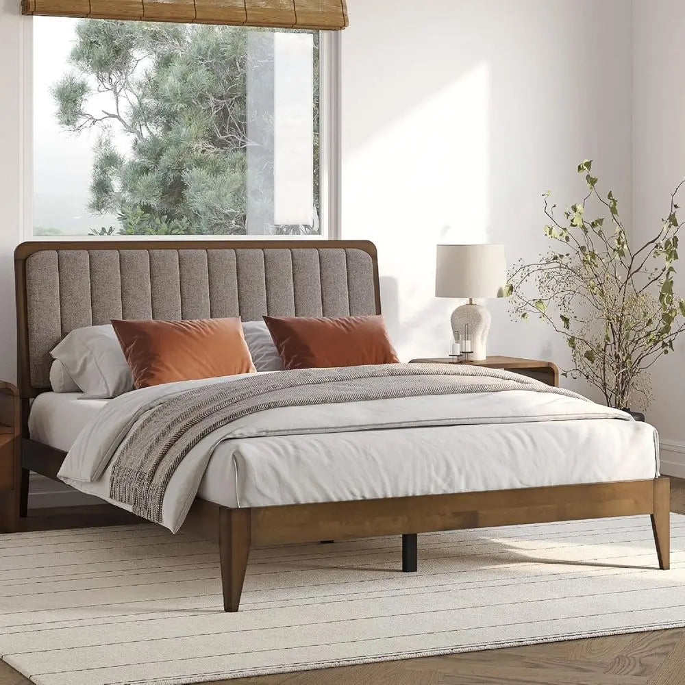 The Dresden Walnut Queen Bed Frame