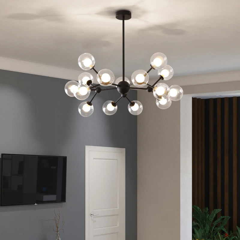 The Astoria Multi-Sphere Glass Chandelier