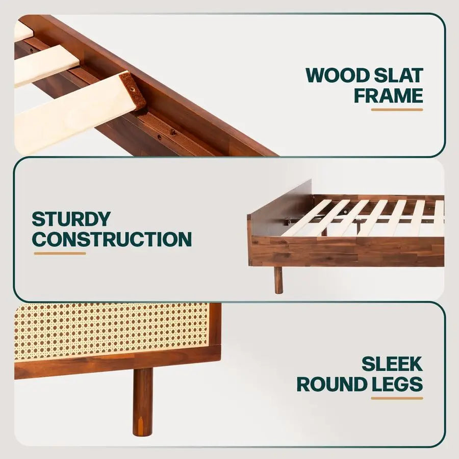 The Belmont Acacia King Bed Frame