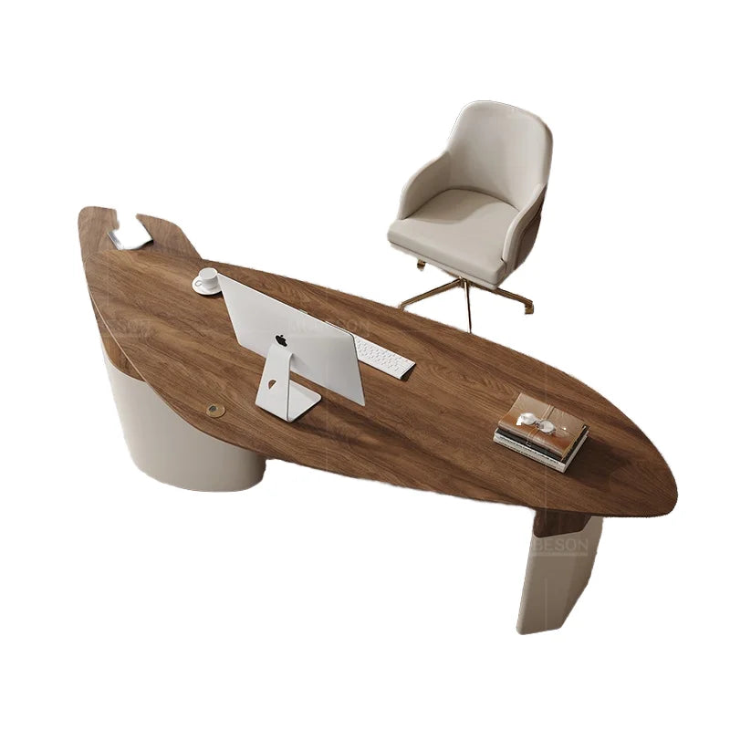 The Belmont Walnut Executive Desk