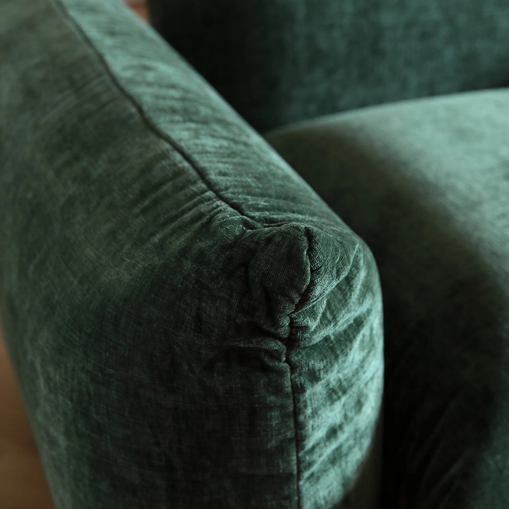 Comfy Chenille Mid-Century Single Accent Chair for Luxurious Small Spaces