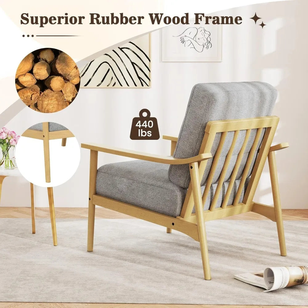 Dresden Collection | Tapered-Leg Atomic-Era Walnut & Wool Accent Chair Set - showcasing full sculptural form and curated finish in a Mid-Century Modern living room setting.