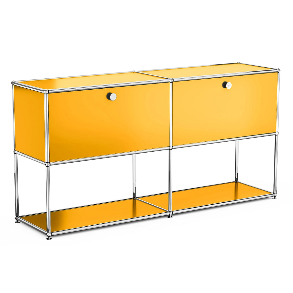 Modern Modular Metal Storage Cabinet Freestanding Sideboard Display Organizer for Living Room Bedroom Entryway Home Furniture