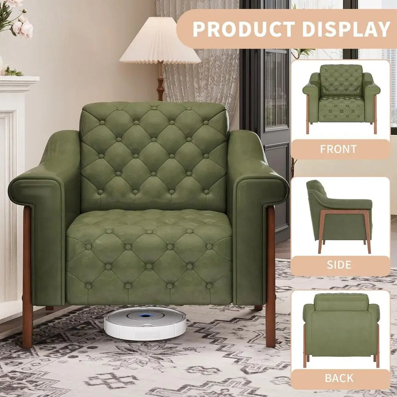 The Fontaine Emerald Velvet Lounge Chair
